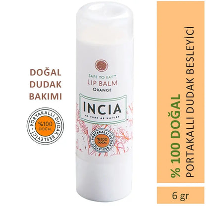 Incia Orange Nourishing Lip Balm with Shea Butter 6g