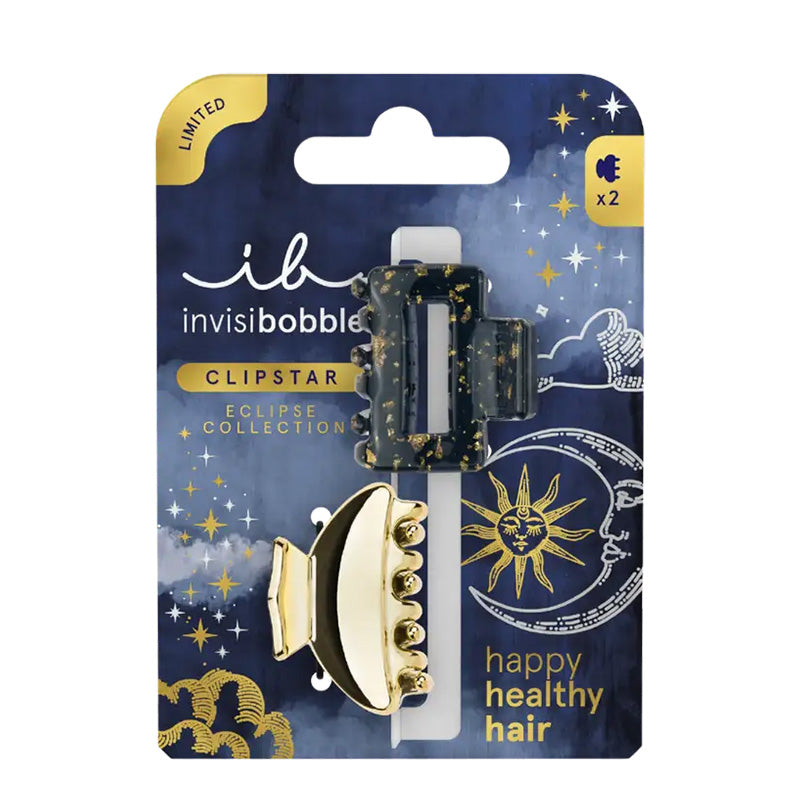 Invisibobble Clipstar S Eclipse Lunar Glam Claw Clips 2 Pack