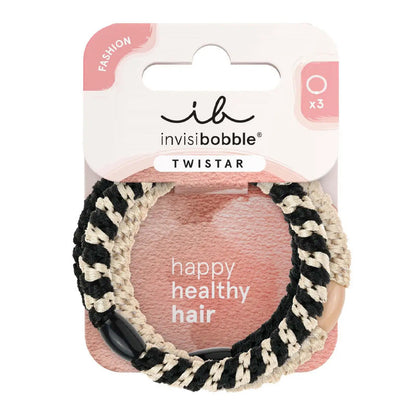 Invisibobble Twistar Classical Braids Crease-Free Hair Ties 3-Pack