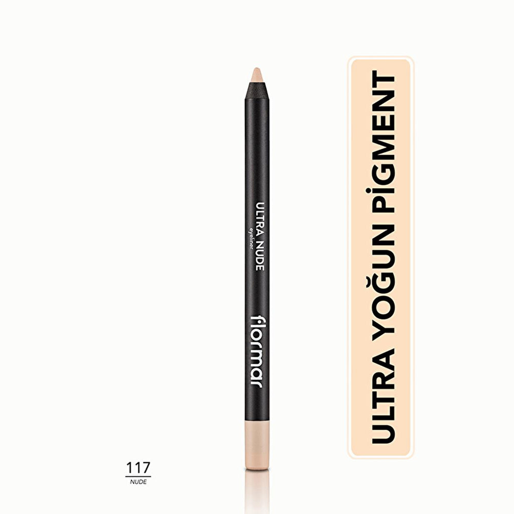 Flormar Mat Eye Pencil - High Pigmentation Eye Makeup with Soft Tip - Matte Finish Eye Pencil