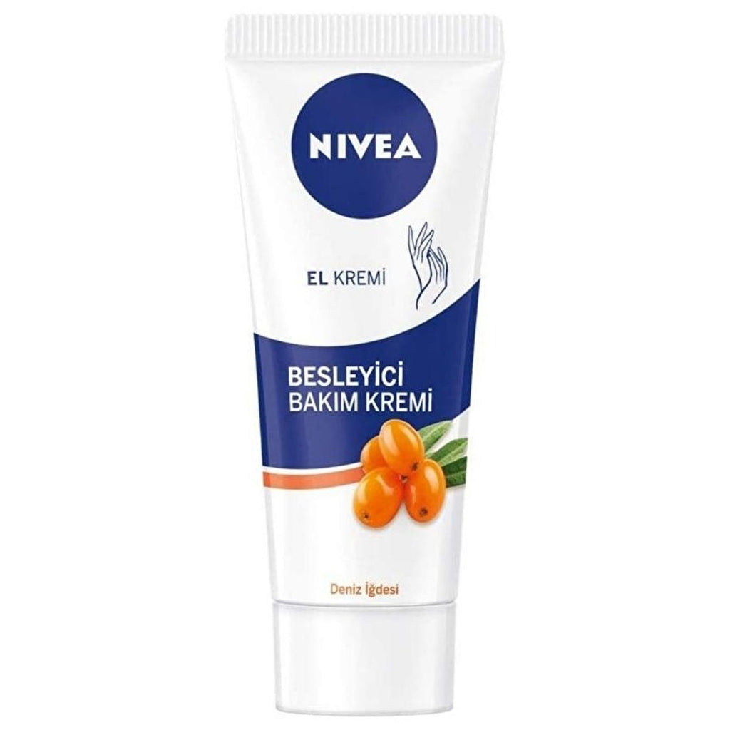 Nivea Moisturizing Hand Cream with Sea Holly Extract - 2.54 fl oz, Non-greasy & Dermatologically Tested