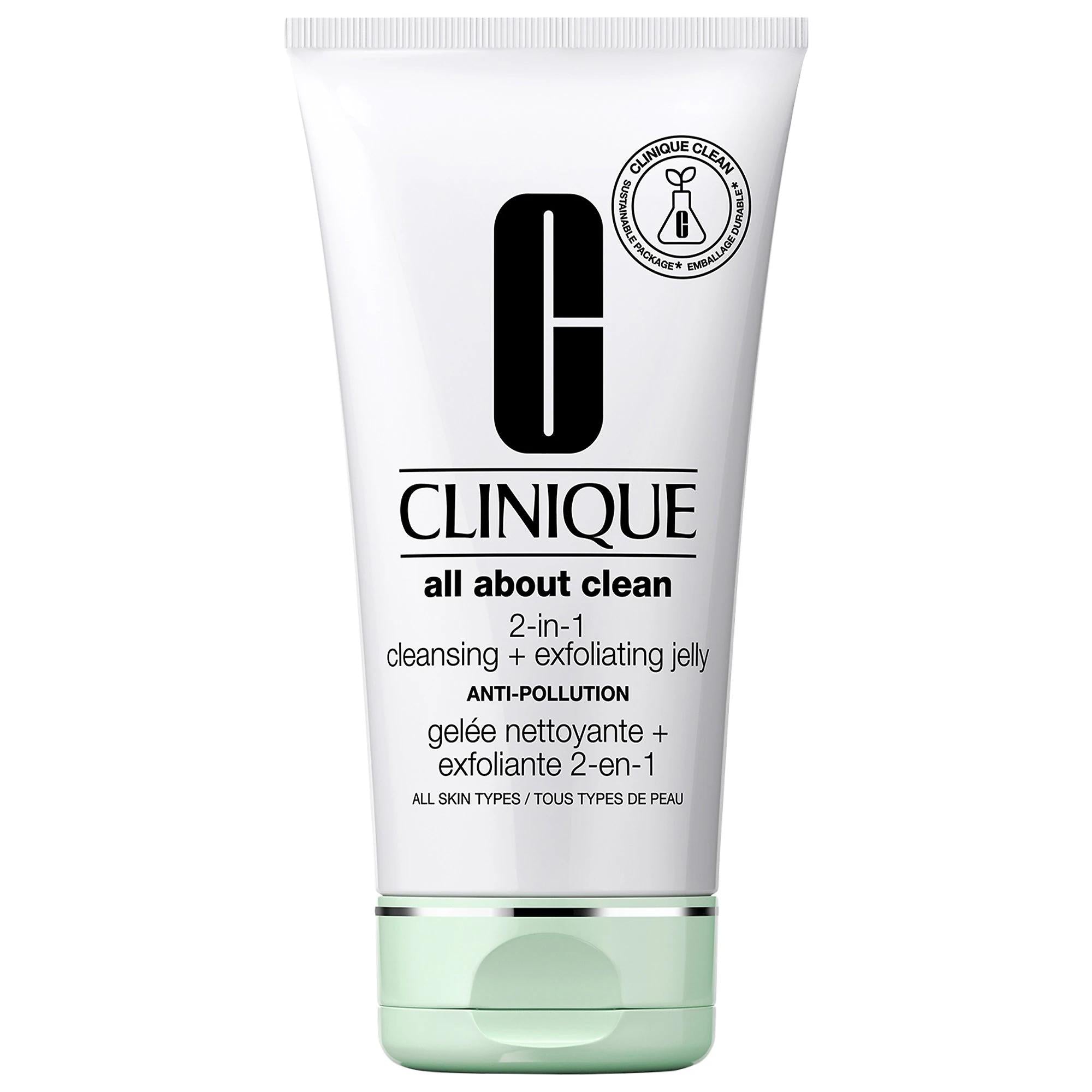 All About Cleanª 2-in-1 Facial Cleanser Exfoliating Jelly: Gently Remove Pores, Dullness with Salicylic Acid, Bamboo Powder & Silica Beads - Radiant Skin for All Skin Types