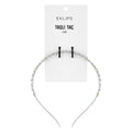 Eklips Gray Rhinestone Headband for Elegant Hair Styling