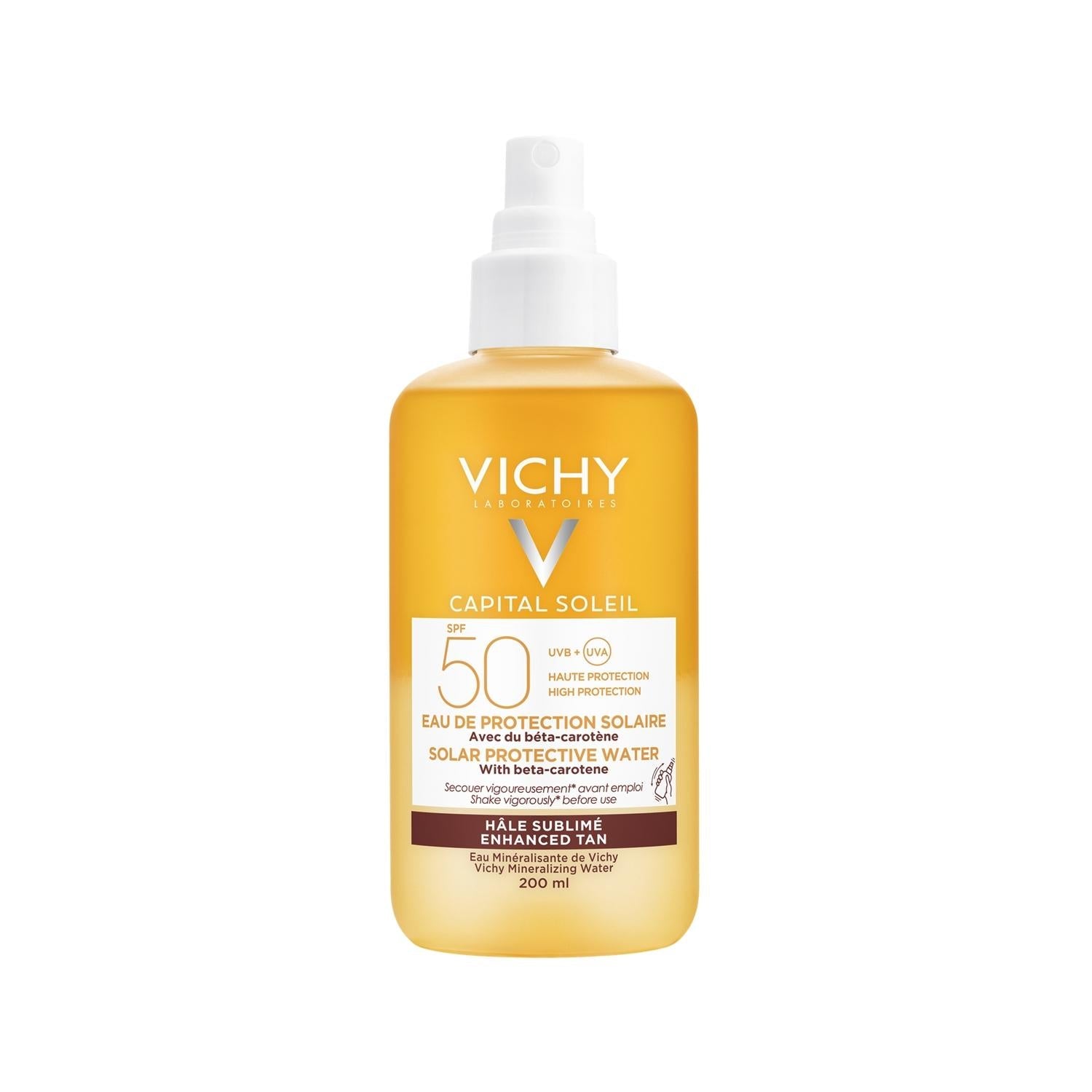 Vichy Capital Soleil SPF 50+ Bronzing Sunscreen Spray for Sensitive Skin - 6.76 fl oz