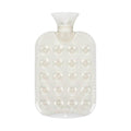 Fashy 1.2L Transparent Honeycomb Hot Water Bottle - TUV Certified, Odorless, Hot & Cold Therapy