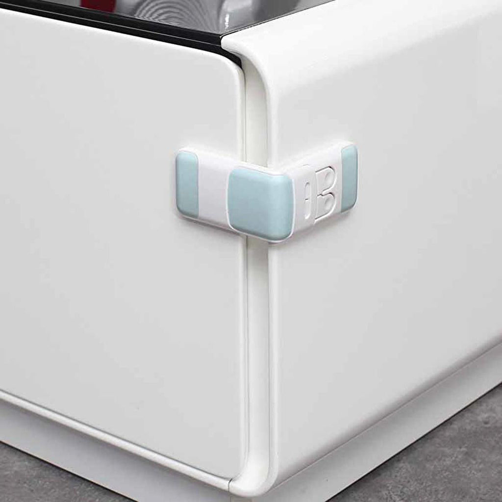 Miny Baby Cabinet Safety Lock - Childproof Drawer Lock with Double Safety Button Mechanism