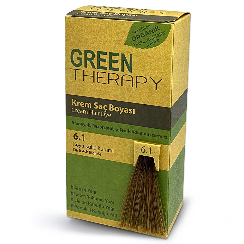 Green Therapy Ammonia-Free Argan Oil Hair Dye - Nourishing, Chemical-Free Hair Coloring for Natural Look