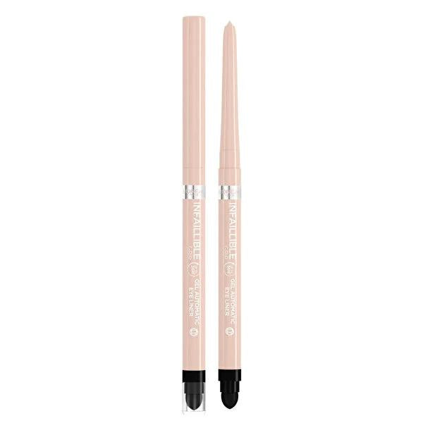 L'OrŽal Paris Infaillible Bright Nude Automatic Gel Eyeliner: 36H Smudge-Proof, Waterproof Nude Eyeliner for Effortless Smoky Eyes