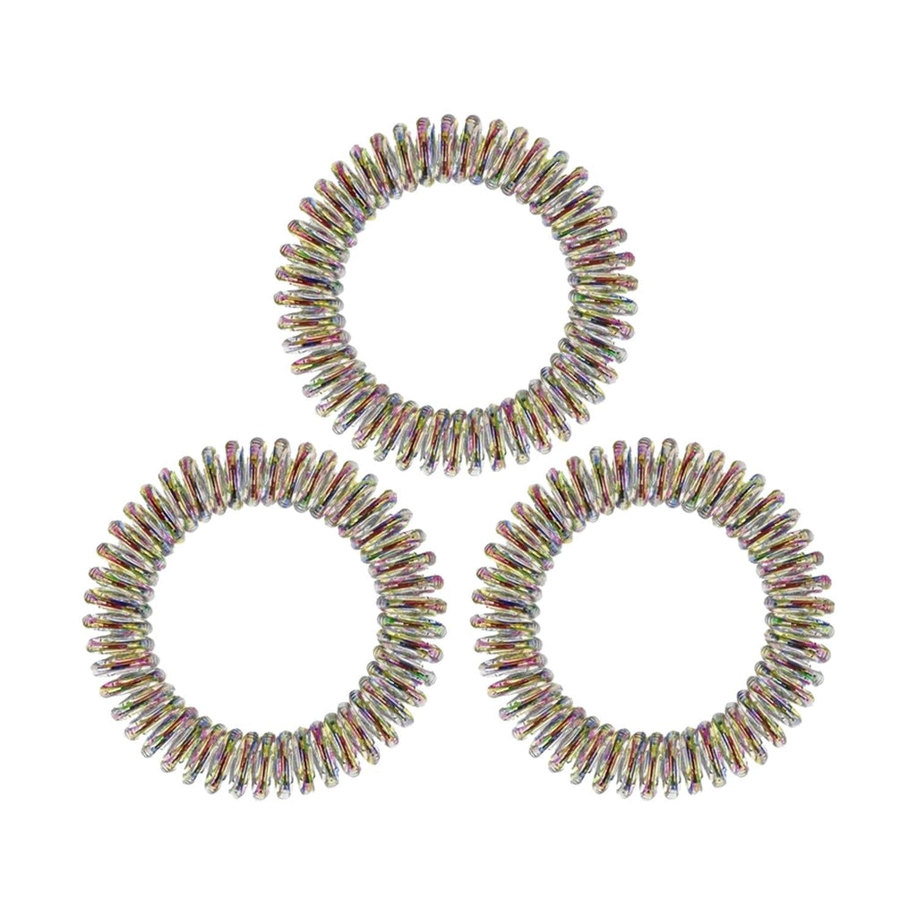 Invisibobble Slim Vanity Fairy 3-Pack Hair Ties - Stylish, Comfortable, and Durable Hair Accessories for Long Hair