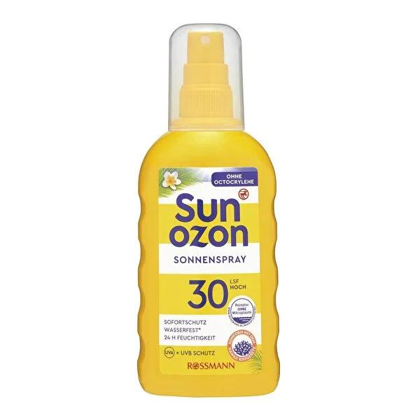 Sunozon Vegan Sunscreen Spray SPF 30 for Sensitive Skin - 6.76 fl oz, Dermatologically Tested, UVA & UVB Protection