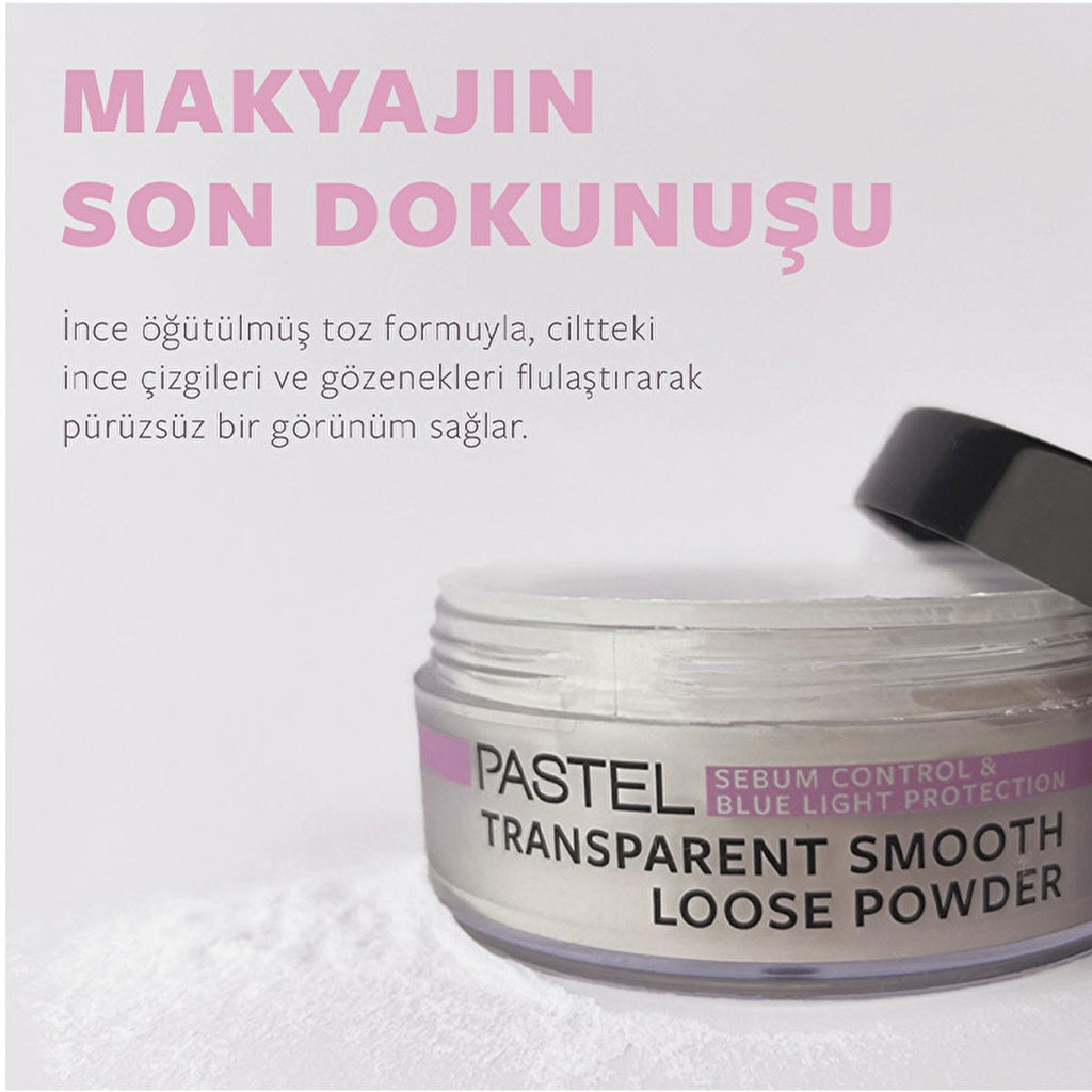 Pastel Loose Face Powder: Matte Finish, Sebum & Oil Control, Blue Light Protection - Long Lasting Setting Powder
