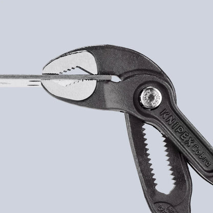 KNIPEX 87 02 180 Cobra 7 1/4" High-Tech Water Pump Pliers with KNIPEXTEND Comfort Grips