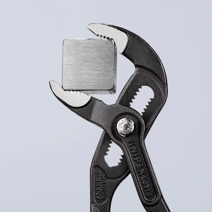 KNIPEX 87 02 180 Cobra 7 1/4" High-Tech Water Pump Pliers with KNIPEXTEND Comfort Grips
