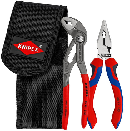 Knipex Cobra® and Needle Nose Mini Pliers Set With Pouch 2 Pieces 00 20 72 V06