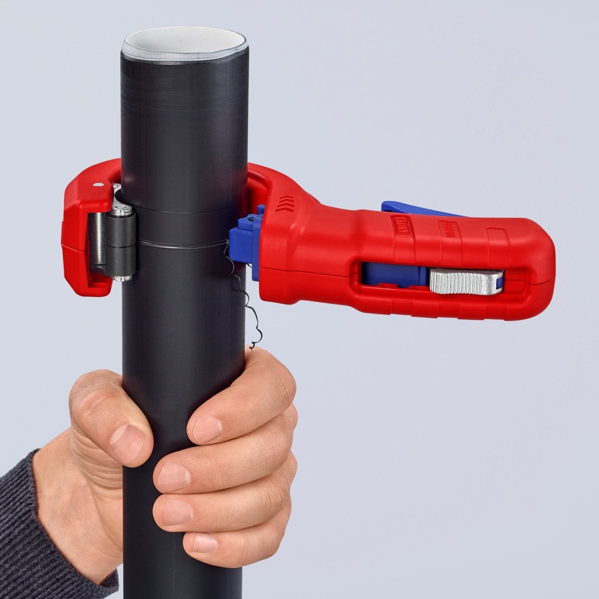 Knipex DP50 Plastic Drain Pipe Cutter 8" 90 23 01 BKA