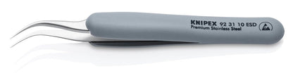 Knipex Stainless Steel Needle Point Tip Precision Tweezers ESD 5" 92 31 10 ESD