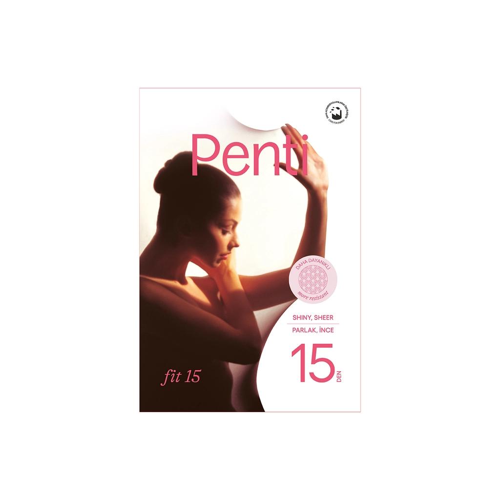 Penti Fit 15 Chestnut Pantyhose Sheer Shaping Tights Size 2