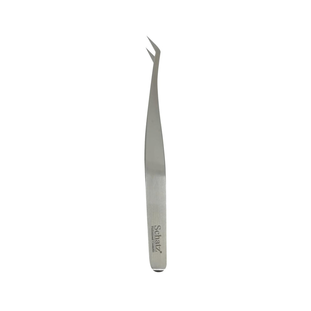 Schatz Professional Eyelash Tweezers No:4 - High-Quality Stainless Steel for Precise Application