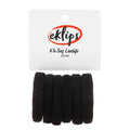 Eklips Black Hair Elastic 6-Pack - Simple Hair Accessories for Long Hair