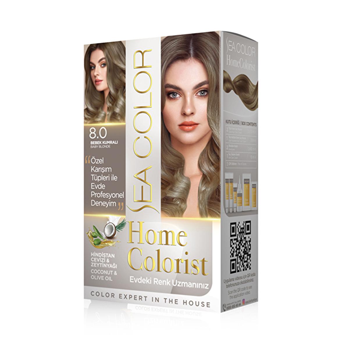 Sea Color Home Colorist Hair Dye Kit - Achieve Vibrant Color & Gray Coverage at Home