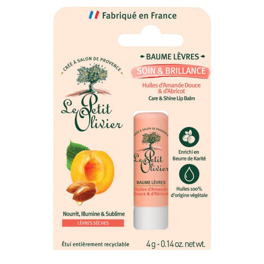 Le Petit Olivier Apricot & Sweet Almond Lip Balm 4g