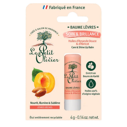 Le Petit Olivier Apricot & Sweet Almond Lip Balm 4g