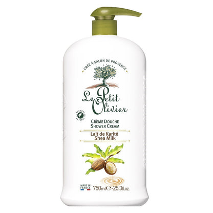Le Petit Olivier Shea Milk Shower Cream for Soft Skin 750ml