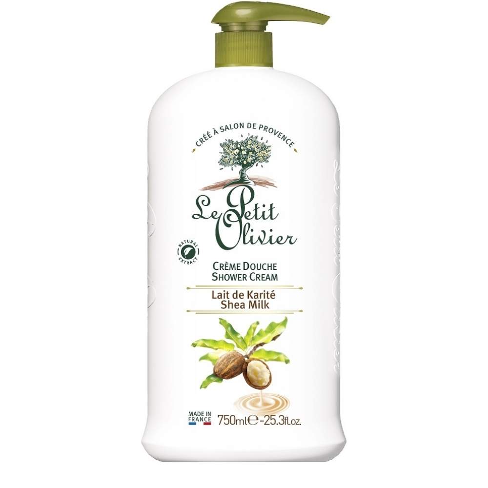 Le Petit Olivier Shea Milk Shower Cream for Soft Skin 750ml