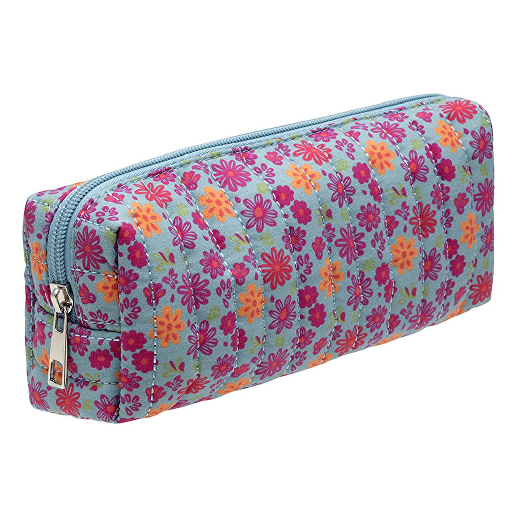 Eklips Quilted Cosmetic Bag - Small Makeup Bag Organizer for Travel, Stylish Pencil Case Design - Assorted Styles