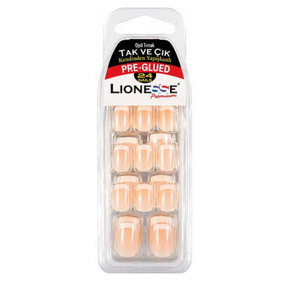 Lionesse Artificial Nails 4421 Natural Look 1 Pack