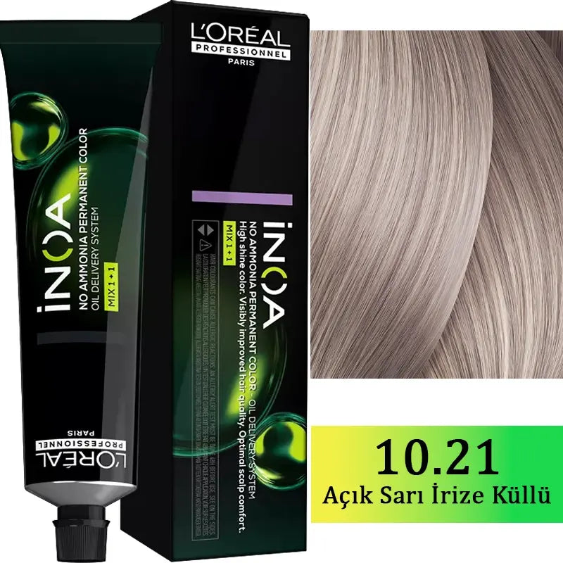 L'Oreal Professionnel Inoa Ammonia-Free Hair Color 10.21 60g
