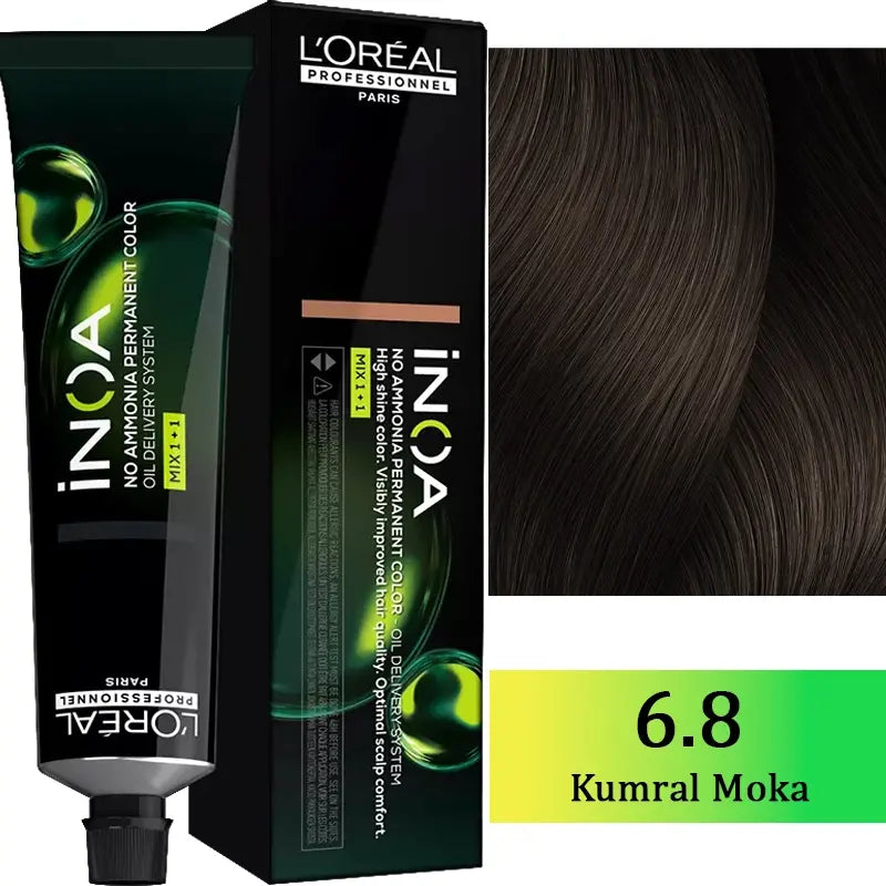 L'Oreal Professionnel Inoa Ammonia-Free Hair Color 6.8 Dark Mocha Blonde 60g