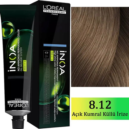 L'Oreal Professionnel Inoa Ammonia-Free Hair Color 8.12 60g