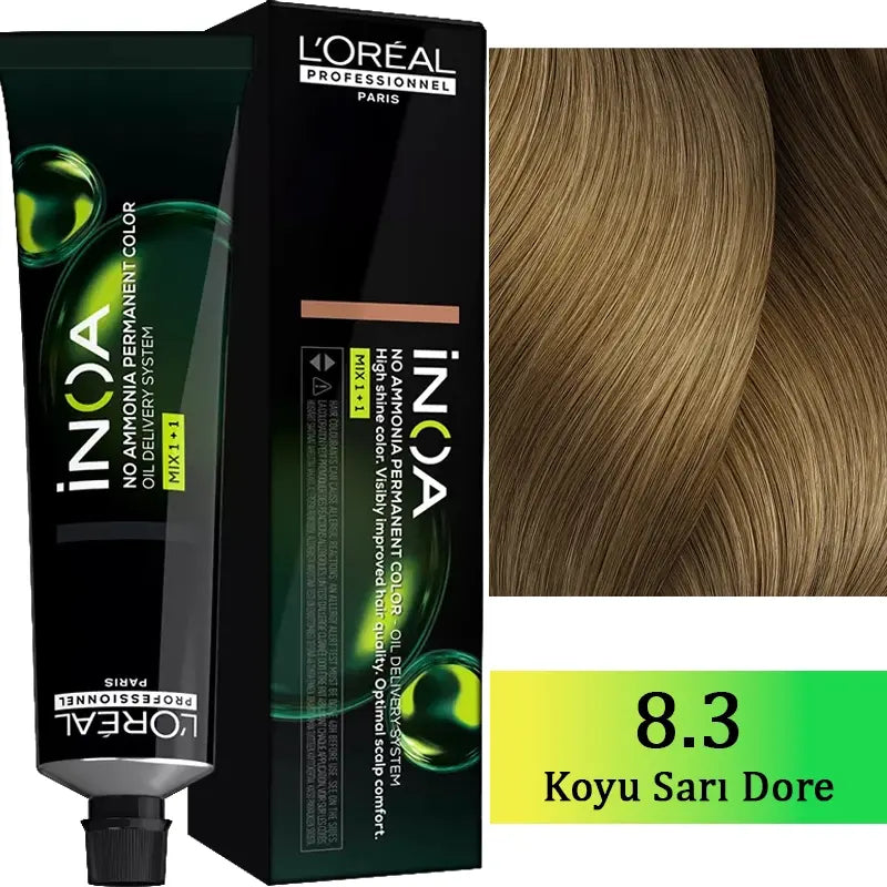 L'Oreal Professionnel Inoa Ammonia-Free Hair Color 8.3 60g