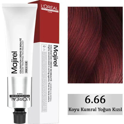 L'Oreal Professionnel Majirel Hair Dye 6.66 Intense Red 60ml