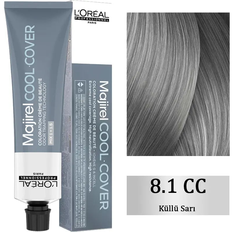L'Oreal Professionnel Majirel Cool Cover 8.1 Ash Blonde 60ml