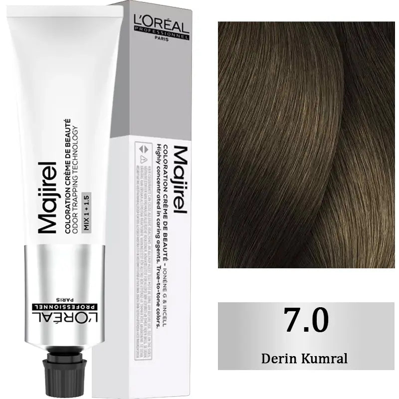 L'Oreal Professionnel Majirel Hair Color 7.0 Deep Blonde 60ml