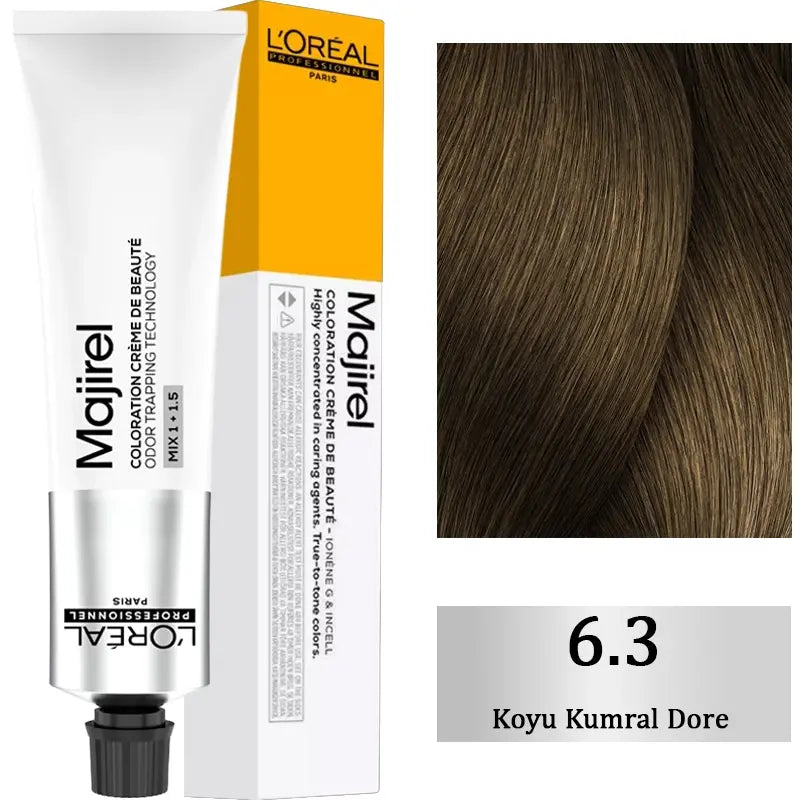 L'Oreal Professionnel Majirel Hair Color 6.3 Dark Golden Blonde 60ml