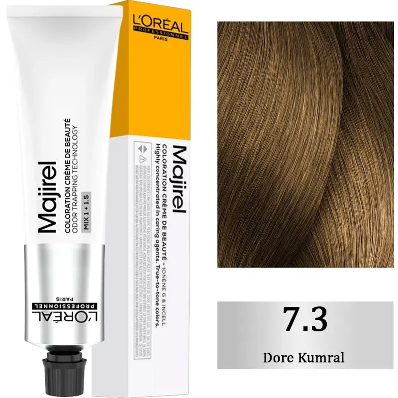L'Oreal Professionnel Majirel Hair Color 7.3 Golden Blonde 60ml