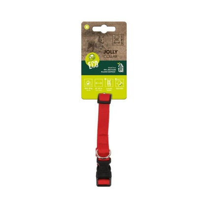 M-Pets Jolly Eco Dog Collar Sustainable Red Medium 23-36cm