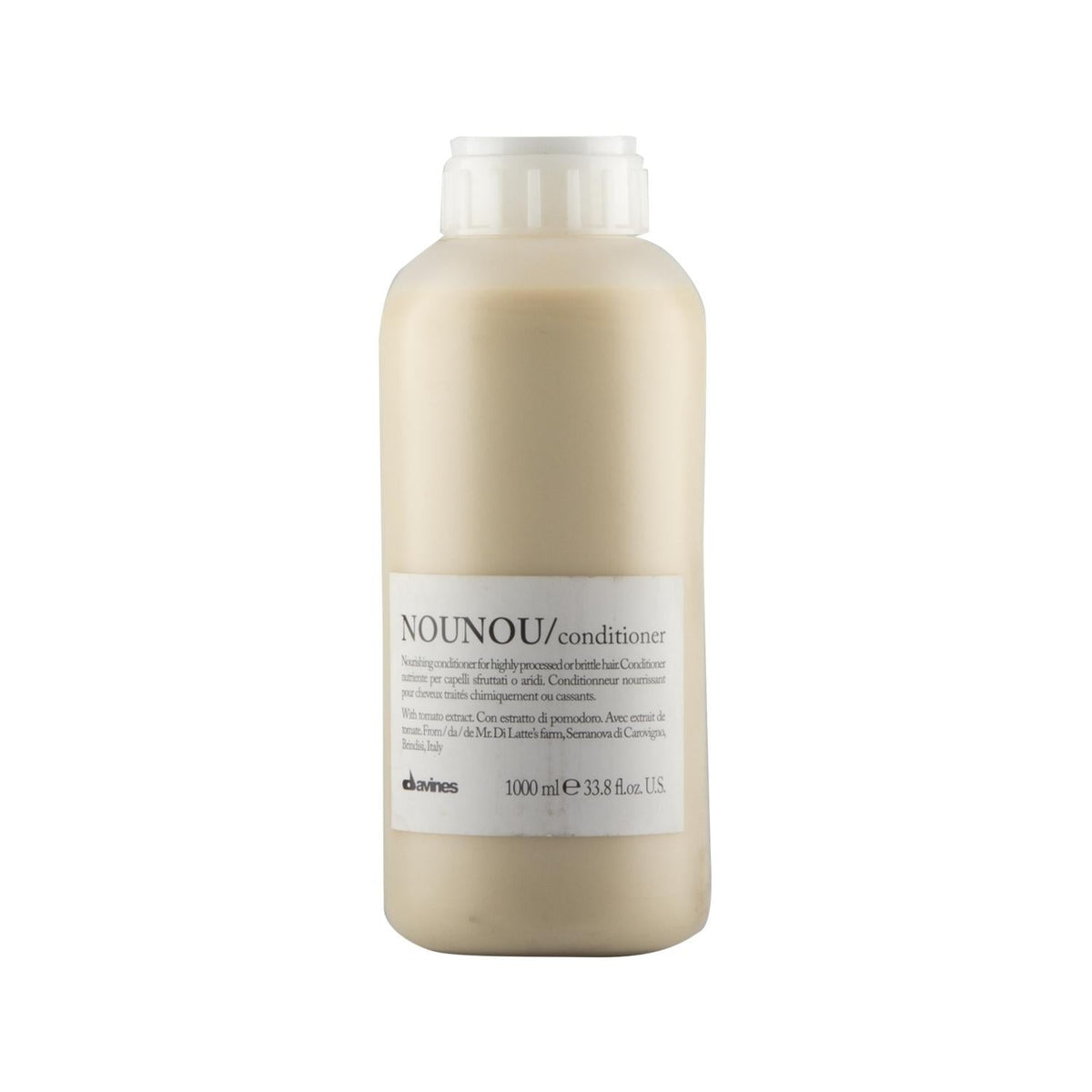 Davines Nounou Nourishing and Protective Conditioner 1000 ml - Nourishing Hair Cream for Dry & Damaged Hair