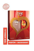 She Love Perfume & Deodorant Set for Women: Long-Lasting Fragrance, Alcohol-Free, Refreshing Daily Use (6.76 fl oz Total)