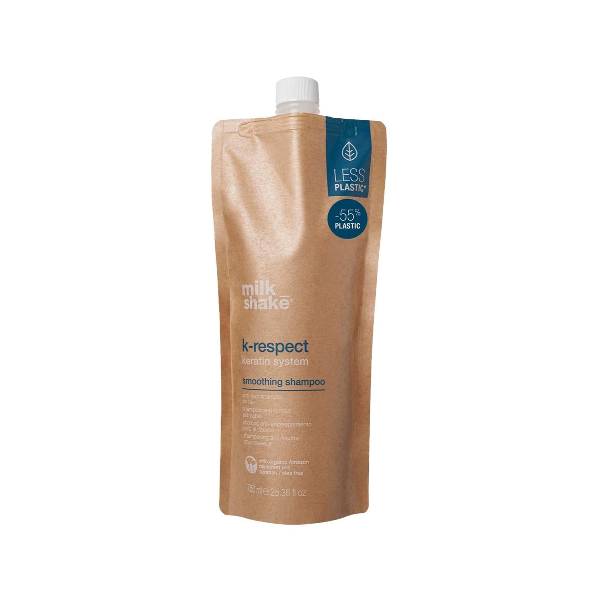 milk_shake K-Respect Smoothing Shampoo - 750ml for Smooth, Soft Hair