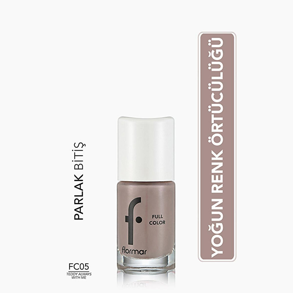 Flormar Full Color Extra Pigmented Nail Polish - Vibrant, Long-Lasting Nail Polish with High Pigmentation