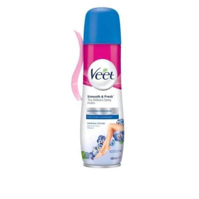 Veet Hair Removal Spray Cream for Sensitive Skin - Smooth Skin, 24hr Moisturizing - 5.07 fl oz