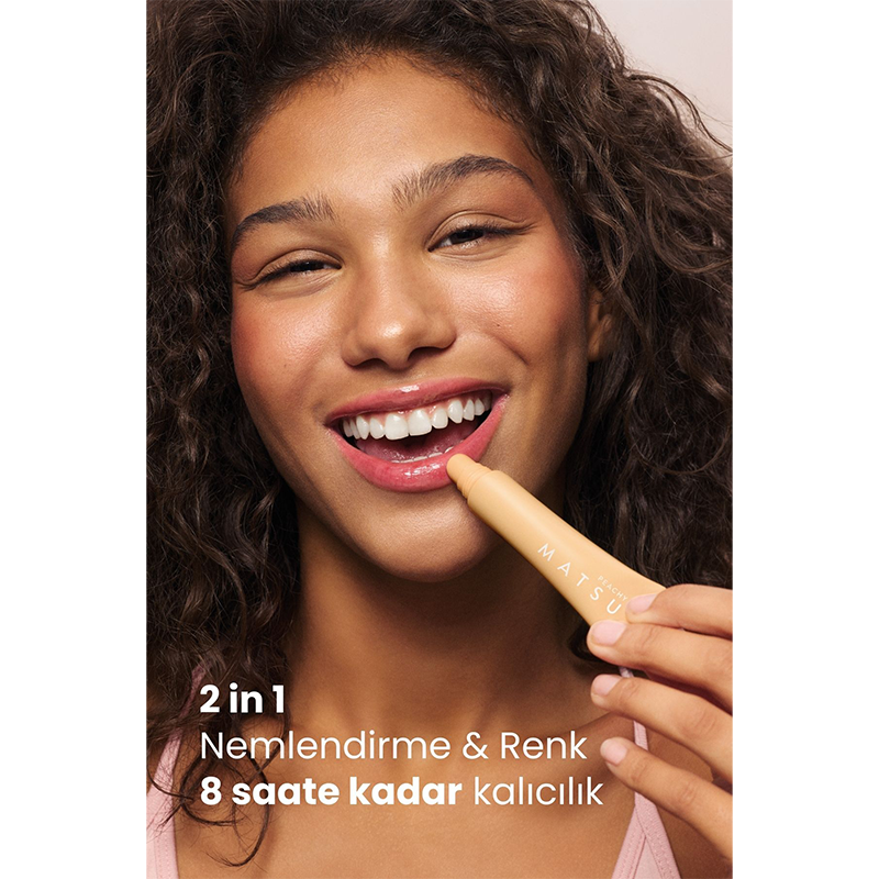 Matsu 2in1 Hydrating & Tinted Lip Balm in Peachy 15 ml
