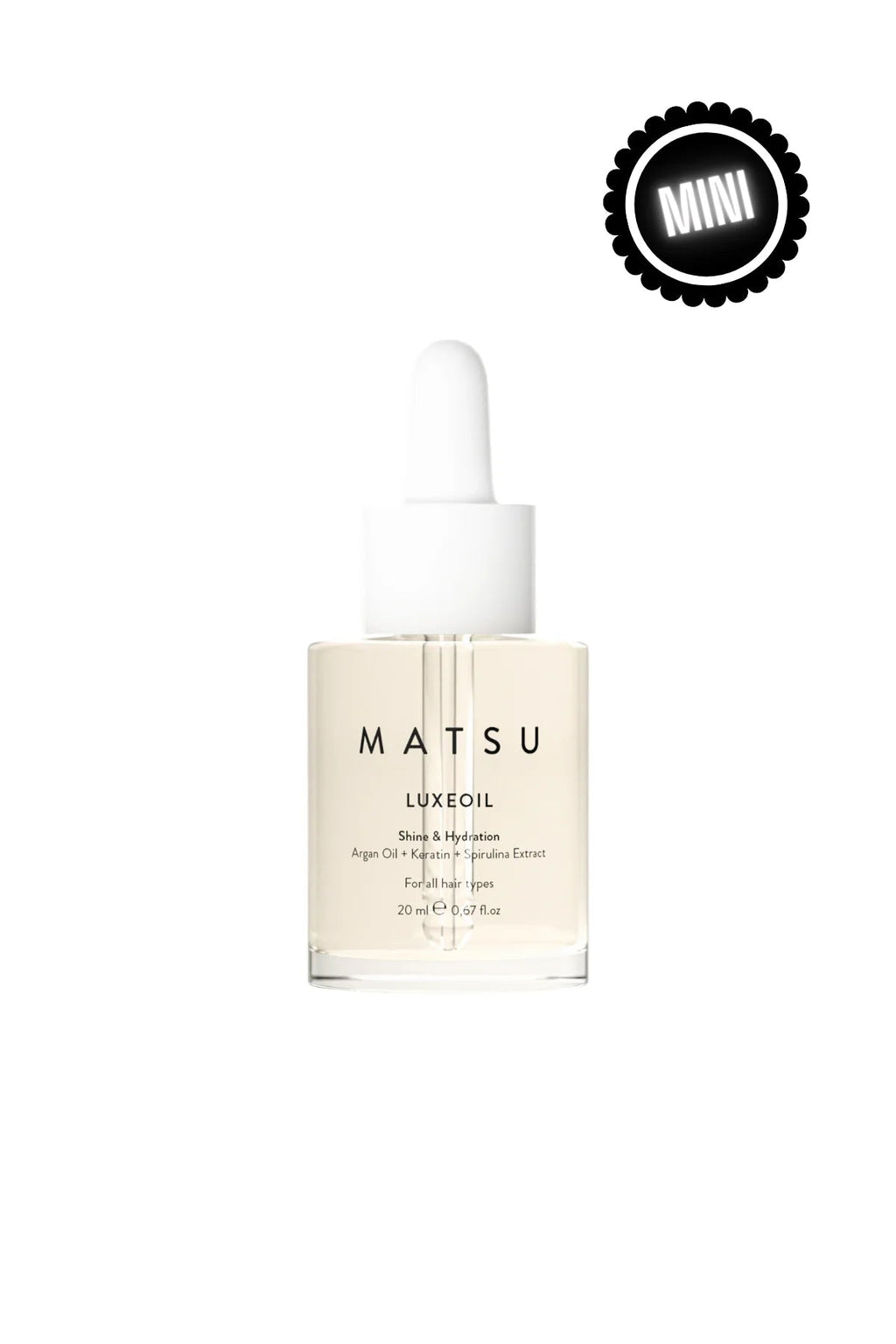 Matsu Luxeoil Argan Hair Oil for Shine and Softness 20 ml