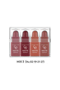 Golden Rose Matte Lip Kit Mix 03 Mini Velvet Lipstick Set