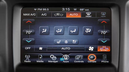 2019-2024 Ram 1500 2500 3500 Manual to Auto Climate Control Conversion Kit