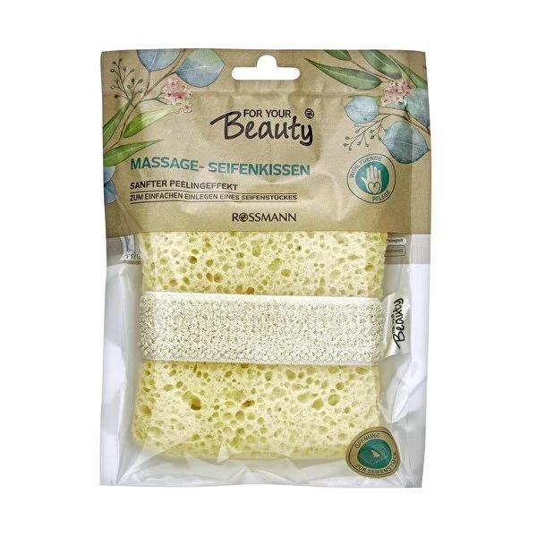 For Your Beauty Bath Sponge with Elastic Strap - Exfoliating Skin Cleansing Tool for Personal Hygiene